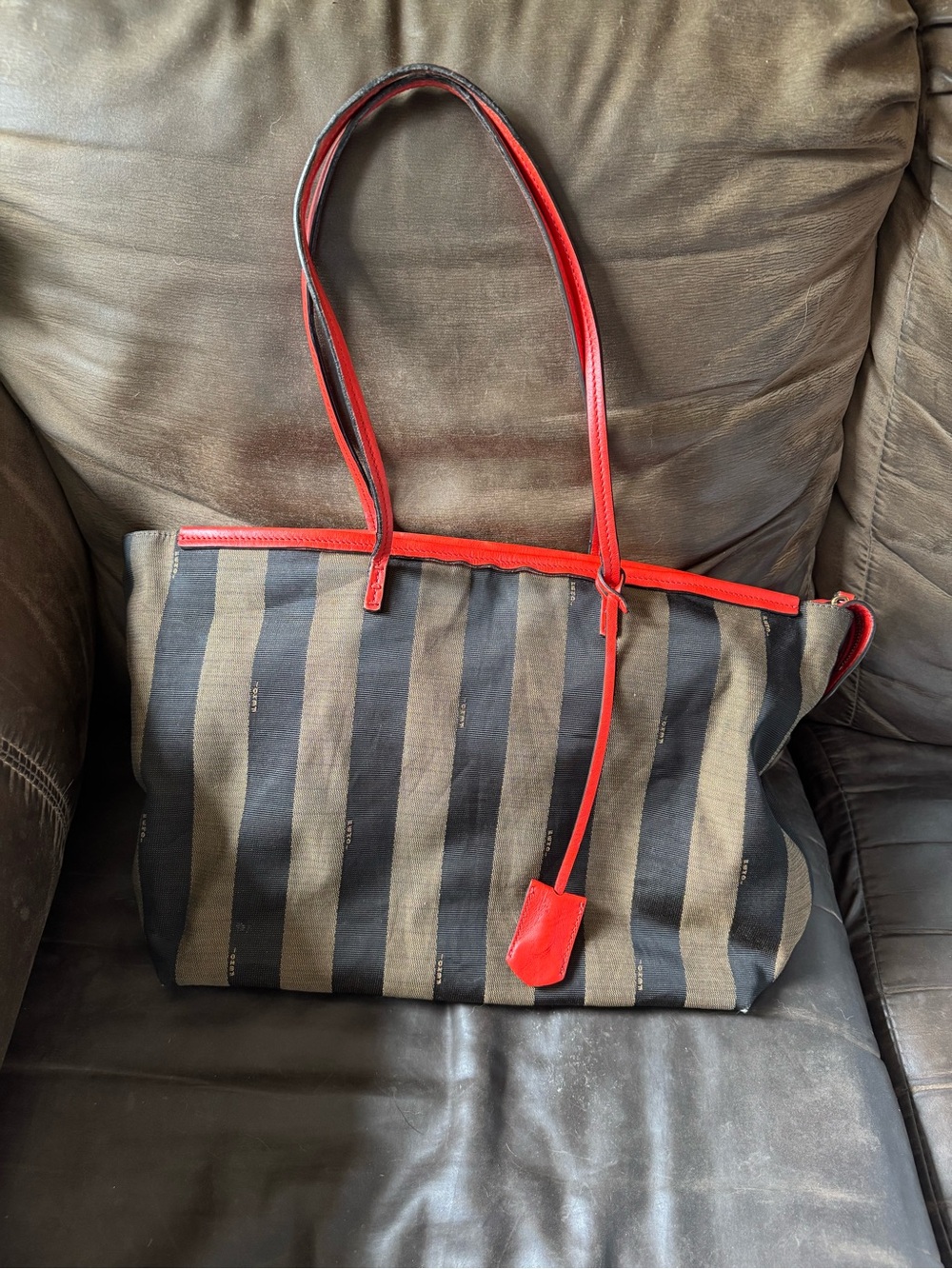 Fendi Pequin Roll Tote - Women Bags